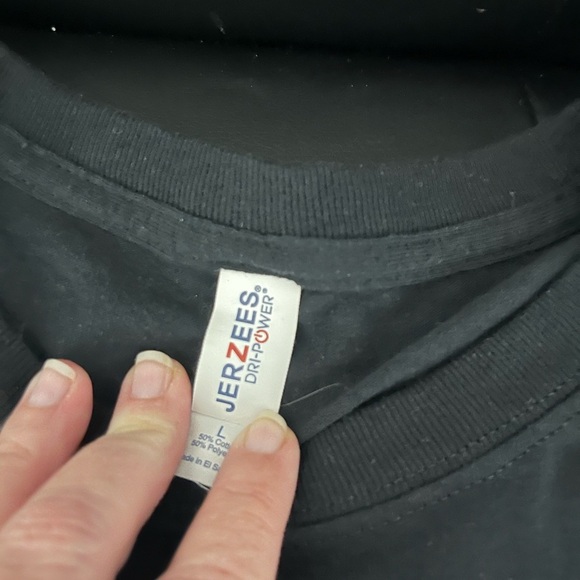 Jerzees Black Long Sleeve Shirt, Nostalgic 2021 Holiday - Picture 4 of 6